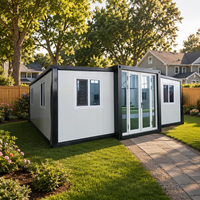 Maison conteneur modulaire en panneaux sandwich d'acier, extensible, mobile, préfabriquée, design moderne et minimaliste, détachable pour hôtel ou atelier