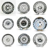 Jantes de camion forgées concaves 24x12 24x14 26x14 26x16 8x6.5 8x165.1 8x170 polies avec enjoliveurs flottants pour SILVERADO 1500 2500