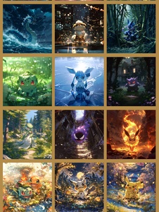 การ์ดเกมสะสมอนิเมะสาวน้อยเอลฟ์น่ารัก 6 อันดับแรกของโลก โปเกมอน B5 จาก Wholesale Art Realm - Product Image 5