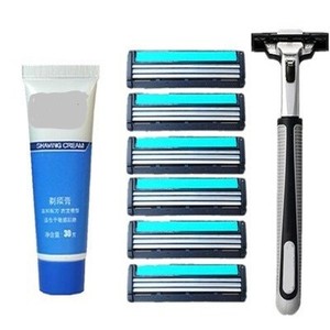 Manual Razor Triple Blade Stainless Steel For Men Face Shaving Green Three Layer - Product Image 4