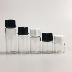 Vente en gros de flacons d'huile d'attar vides fantaisie miniatures de 1 ml, 2 ml, 3 ml, 4 ml, 5 ml, flacons en verre pour huiles essentielles et parfums - Product Image 1