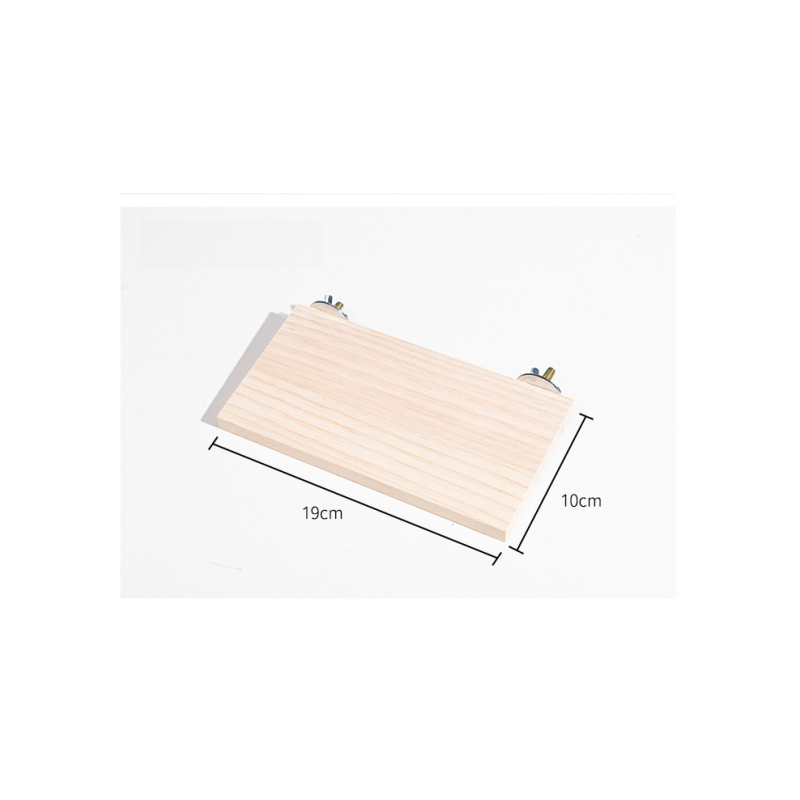 Large rectangular solid wood platform