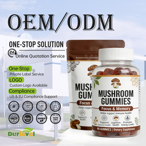 Caramelle Gommose ai Funghi con Etichetta Privata, Integratore Nootropico Biologico per il Cervello, Estratto di Funghi per Potenziamento di Memoria ed Energia - Product Image 1