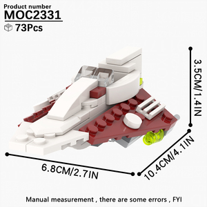 New Không Gian Chiến Tranh DL-44 Cộng Hòa Máy Bay Chiến Đấu Xe Tăng Tàn Phá Marauder Jedi Starfighter Xây Dựng Khối Mát Mẻ Hành Động Thiết Lập Cho Sáng Tạo Chơi Đồ Chơi - Product Image 6
