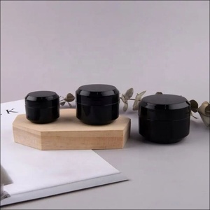 Pot cosmétique en plastique double couche noir mat et blanc givré, 15g, 30g, 50g, pour crème visage et soins de la peau, idéal pour les ongles - Vente en gros - Product Image 3