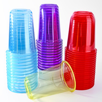 Vasos de Plástico Desechables Personalizados de Colores para Té Boba, Ideales para Servicios de Catering, Fiestas, Eventos Importantes, etc.