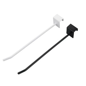 Gancho de seguridad para exhibición en tablero perforado, de tubo cuadrado, para colgar en estanterías de rejilla metálica de acero, el más vendido para tiendas minoristas. - Product Image 1