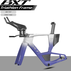 Cadre de vélo de triathlon aérodynamique en carbone BXT 2026 T1000 avec freins à disque Flat-Mount avant/arrière, cadre complet de vélo de triathlon de haute qualité BXT-Triathlon-219 - Product Image 1