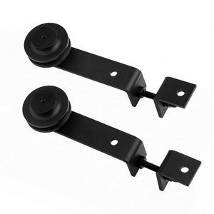 Kit de quincaillerie pour porte coulissante WEKIS au design moderne en laiton, prix d'usine, système de rail et engrenages pour porte coulissante intérieure, appartement, école, garage - Product Image 2