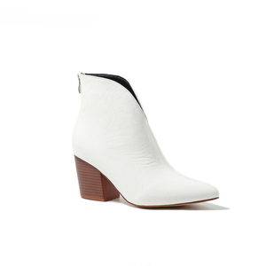 <span class=keywords><strong>Botines</strong></span> de tacón alto de vaquero para mujer, <span class=keywords><strong>botines</strong></span> de tacón grueso con cremallera dorada y plateada, punta estrecha, tacón bajo cuadrado, Botas cortas para mujer para Otoño e Invierno - Product Image 1