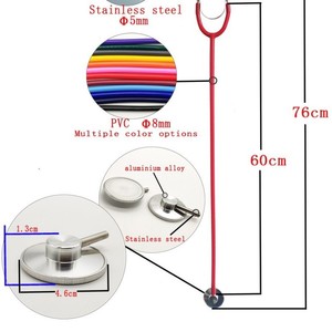 Estetoscopio Doble de Tubo Único de Aluminio, Estetoscopio de Doble Cara <span class=keywords><strong>para</strong></span> Uso Médico, Estetoscopio de Tubo Único con Cabeza Doble - Product Image 3