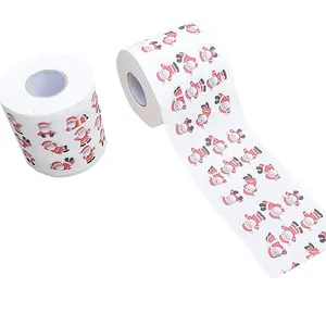 Soft Toilet Paper Water Soluble Printed Toilet Paper 3 Ply Layer Printed Printed Toilet Tissue Paper For Kids