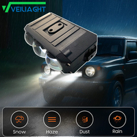 Lot de 2 projecteurs LED 180W à 3 lentilles, feux de brouillard à double faisceau, lampe auxiliaire de conduite tout-terrain pour camion