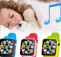 Enfants jouet éducatif montre-bracelet intelligente multifonction apprentissage écran tactile jeux antistress amusant Gadgets nouveauté jouets (vert)