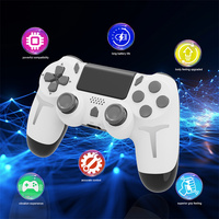Nuevo Gamepad Privado YLW para PS4 con Luz RGB, Mando Inalámbrico con Diseño Ergonómico y Motor de Vibración para Joystick de PS4