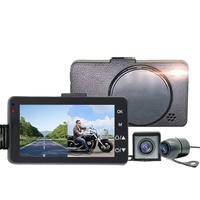 Caméra embarquée pour moto personnalisée, enregistreur vidéo double objectif étanche haute définition 720P