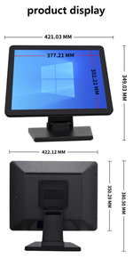 จอภาพระบบสัมผัสแบบ Capacitive ขนาด 15 17 19 นิ้ว อัตราส่วน 4:3 กันน้ำ IP65 หน้าจอ TFT LCD LED สำหรับอุตสาหกรรม ธุรกิจ POS AV/DVI BNC - Product Image 4