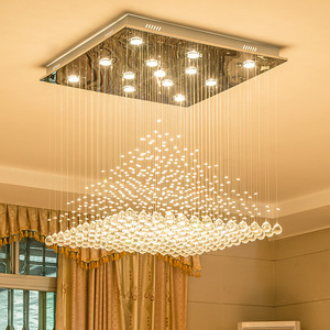 Candelabro LED de cristal K9 de lujo, accesorio de decoración interior de diseño europeo, Hotel, Villa, sala de estar - Product Image 1