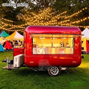 Premium Mobile Kitchen Heavy Duty Catering Festival Ready Seafood <b>BBQ</b> Trailer - Product Image 3