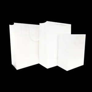 Versatile Versatile Recyclable White Kraft Paper Bags For Various Categories For Packaging And Gifting