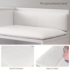 Bien Meilleures ventes de Mobilier de salon <span class=keywords><strong>Chaussures</strong></span> à boutons blanches avec coussins <span class=keywords><strong>Banc</strong></span> Locker - Product Image 3