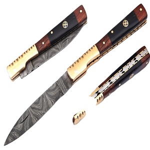 Elegant Style Custom Hand Made Damascus Blade Folding <b>Knife</b> (Smk1462) - Product Image 3