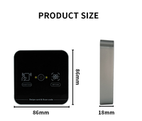 Frecuencia dual 125Khz y 13,56 Mhz RFID NFC ID Tarjeta IC Lector de código QR Lector de tarjetas inteligentes de escritorio USB