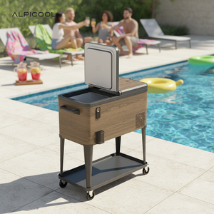 Glacière portable à compresseur avec pieds amovibles, grande capacité, pour voiture, avec plateau inférieur et côtés amovibles - Product Image 6