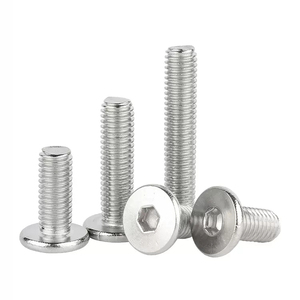 M2 M2.5 M3 M4 M5 M6 M8 Thép Không Gỉ 304 Đầu Phẳng Hex Ổ Cắm Vít Đồ Nội Thất Bolt - Product Image 3