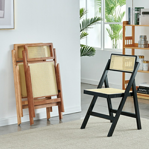 Đồ Nội Thất Hiện Đại Nhà Hàng Ghế Ăn Bằng Mây Tự Nhiên Gấp Được Ghế Gỗ Có Thể Gập Lại Cho Các Sự Kiện - Product Image 5