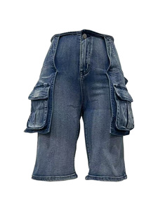 Shorts de Mezclilla Retro de Cintura Alta para Mujer, Casuales, Nuevos de Verano, a la Moda - Product Image 6