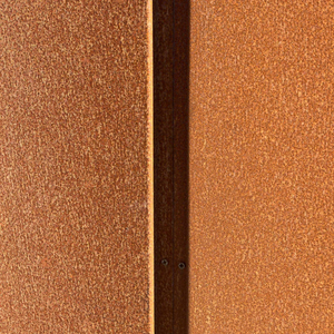 Façade en acier corten découpée au laser sur mesure - Revêtement mural décoratif extérieur en acier vieilli avec accessoires d'installation - Product Image 6