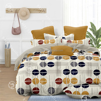 Collection de literie de luxe en gros : Ensemble de 6 pièces avec drap, housse de couette et rideaux assortis