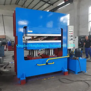 Frame style hot joint vulcanizing press for splicing rubber conveyor belts