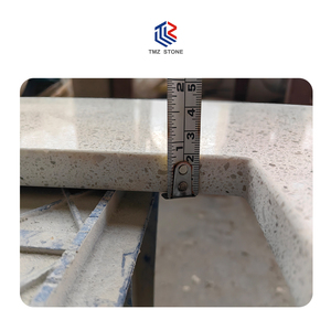 TMZ ODM/OEM Luxurious 2005 Snow <b>White</b> Quartz Countertops High Quality Modern Design for Hotels with 3D Model Design - Product Image 3