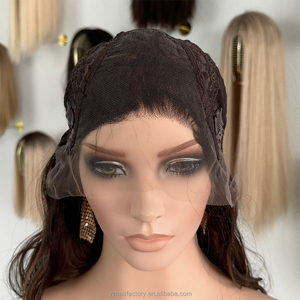Perruque médicale en cheveux humains européens, avec dentelle supérieure, nouée à la main, couleur marron, cuticules alignées, frontale en dentelle, avec soie, perruque casher - Product Image 4