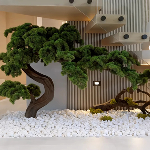 Bonsái de Pino Artificial Realista - Decoración Interior en Miniatura para el Hogar y la Oficina |   Bajo mantenimiento, duradero, natural - Product Image 6