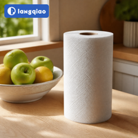 Rouleau de papier essuie-tout TAD 2 plis en pure pâte de bois, doux, respectueux de la peau, haute absorption, idéal pour la maison et l'usage quotidien en famille