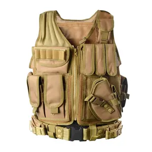 Yakeda personnalisé Combat formation gilet sac plaque transporteur maille souple équipement de plein air pêche randonnée Camo Gear hommes gilet tactique