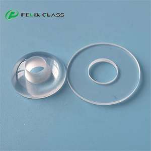 FELIX Fabricant de lentilles sphériques en verre optique de silice fondue/saphir sur mesure, fenêtres de protection plates avec trou percé - Product Image 2