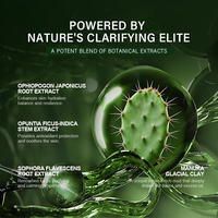 Masque facial végétalien personnalisé en gros à base d'acide hyaluronique, de boue minérale et de cactus Sophora Flavescens pour peaux grasses et sèches – Soins naturels de la peau