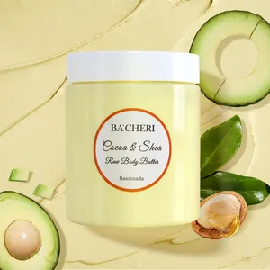 Kangrong Biologische Private Label Huidverzorging Hydraterende Cacao Opgeklopte Shea Body Butter Whitening Body Cream