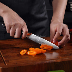 Juego de Cuchillos de 9 Piezas de Acero Damasco de 67 Capas |   Acero 9CR18MOV y Refuerzo de Doble Acero con Mango en <span class=keywords><strong>S</strong></span> - Product Image 6