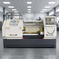 Torno CNC CK6136 de 750mm-1000mm con Sistema CNC, Torno CNC de Bancada Plana