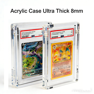 Étui en acrylique ultra-épais de 8 mm pour cartes PSA, avec couvercle magnétique, présentoir pour cartes gradées, protection UV, <span class=keywords><strong>support</strong></span> magnétique pour cartes à collectionner - Product Image 1