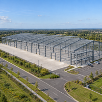 Bâtiment préfabriqué d'entrepôt et d'atelier en panneaux sandwich PIR en acier EN S355 de grande taille, intégré pour le bureau
