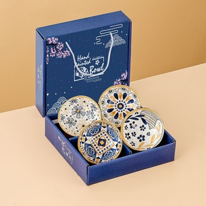 Fabrieksgroothandel Luxe Moderne Keramische Schaalset Cadeauverpakking Stapelbaar 4,5 Inch Rijstkommen Creatief Huishoudelijk Vaatwasmachinebestendig - Product Image 4