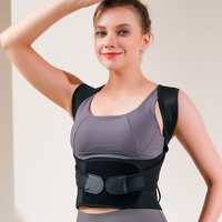 Correcteur de Posture Adulte pour Dos Bossu, Ceinture de Correction d'Épaules, Belle Posture Droite, Gilet de Soutien Lombaire