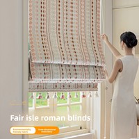 Rideau Roman Nouveau Style Moderne Brodé 3D Écologique Sans Formaldéhyde Relevable pour Fenêtre en Baie Salon