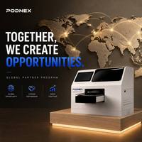 Imprimante jet d'encre UV CMYK tout-en-un automatique PodNEX A3 DX7 nouvelle génération, 2400 DPI, contrôlée par Android, pour plastique, téléphones et AirPods